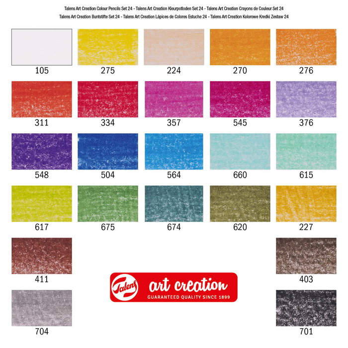 Talens Art Creation Étui de 24 Crayons de Couleur Talens Art Creation Étui de 24 Crayons de Couleur